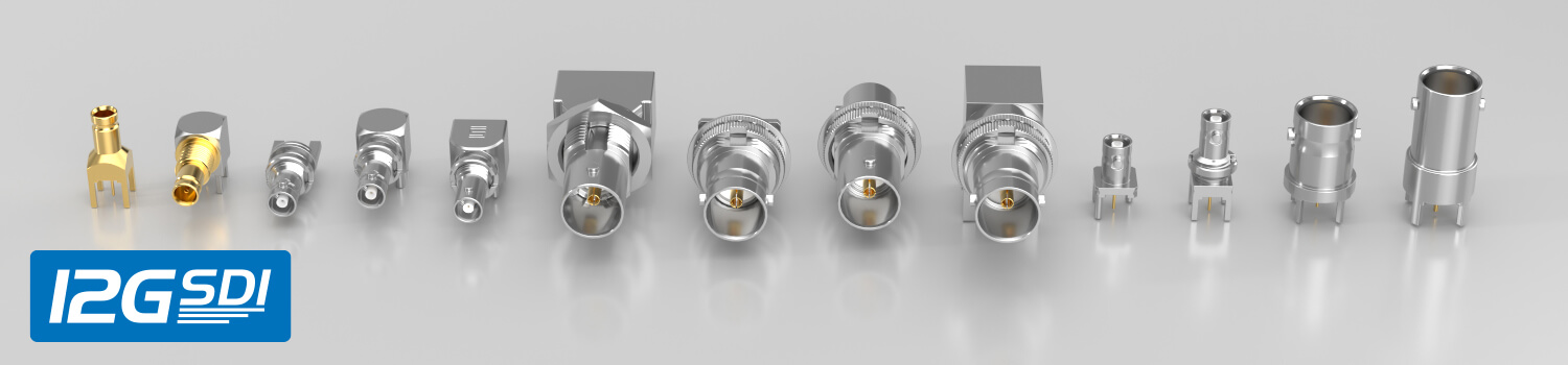 12G-SDI，75 Ω连接器