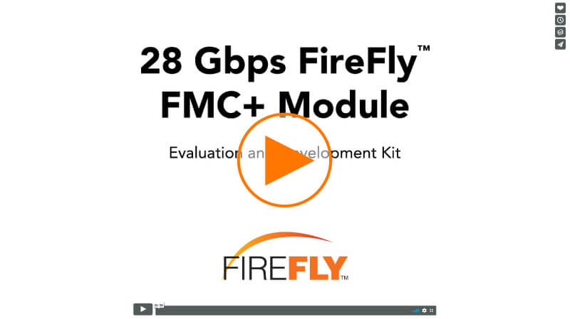 Samtec 28 Gbps FireFly™ FMC+™模块
