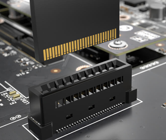 高速板对板和侧边卡连接器