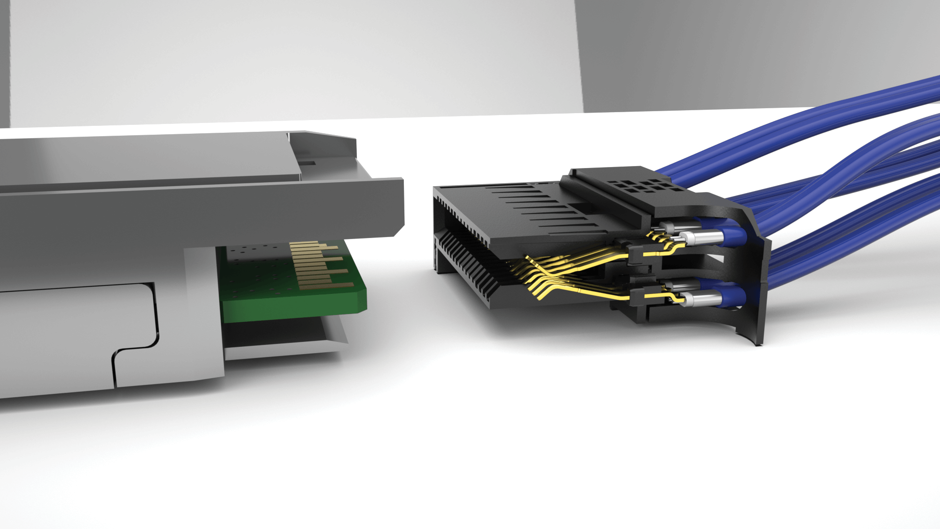 FLYOVER® QSFP28剖面图