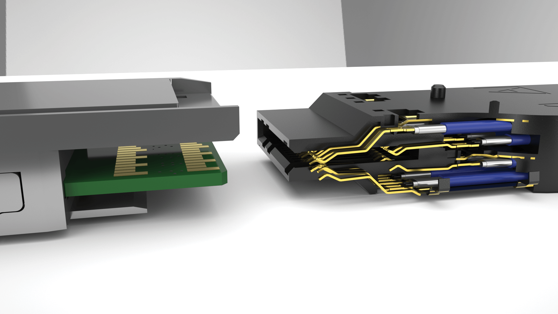 FLYOVER® QSFP28剖面图